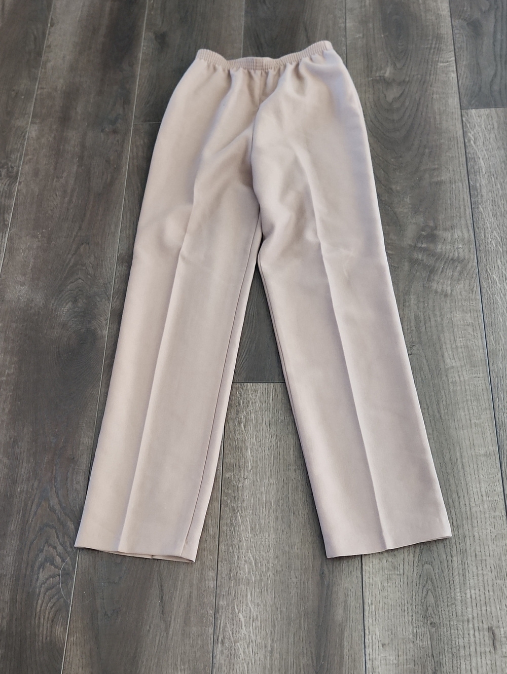 Vintage Koret Womens Classic Straight-Leg Pants in Light Beige